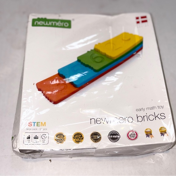 newmero Other - the Newméro Bricks Large Pack, an educational STEM toy teaching early math